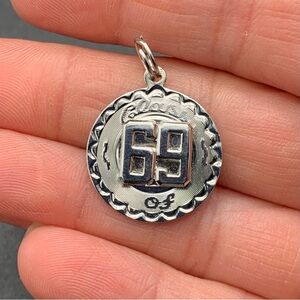 Sterling Silver Class Of 69 Charm Spencer 925 Round Disc